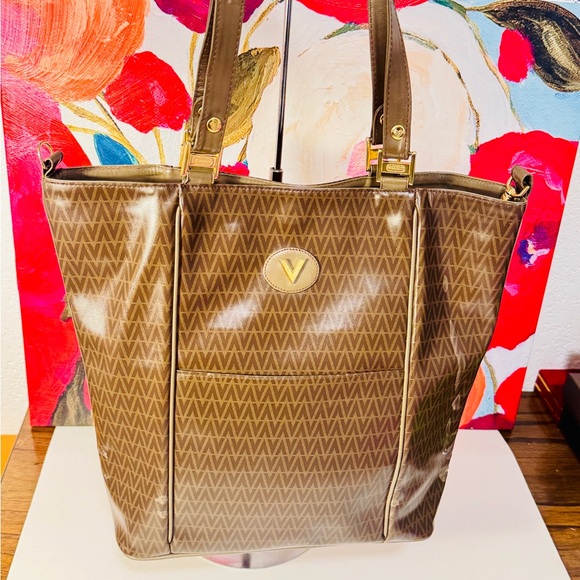 Valentino Garavani Brown Monogram Tote - Picture 12 of 15